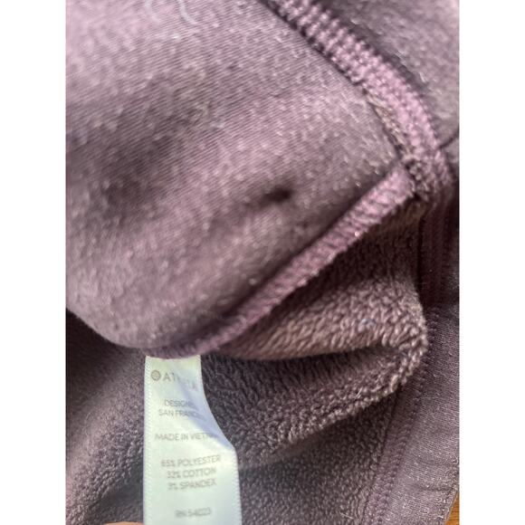 Athleta Fleece Line Cowl Neck Pullover Layered Jacket Women's Size XXS - Picture 8 of 8
